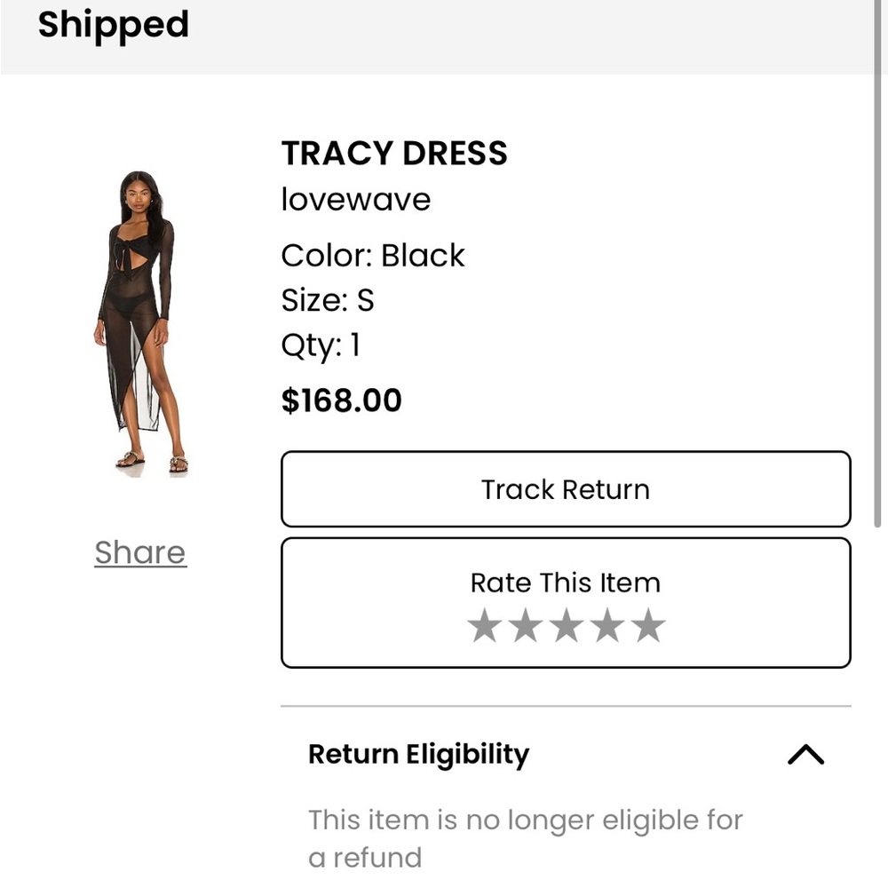 Lovewave Black Tracy Dress